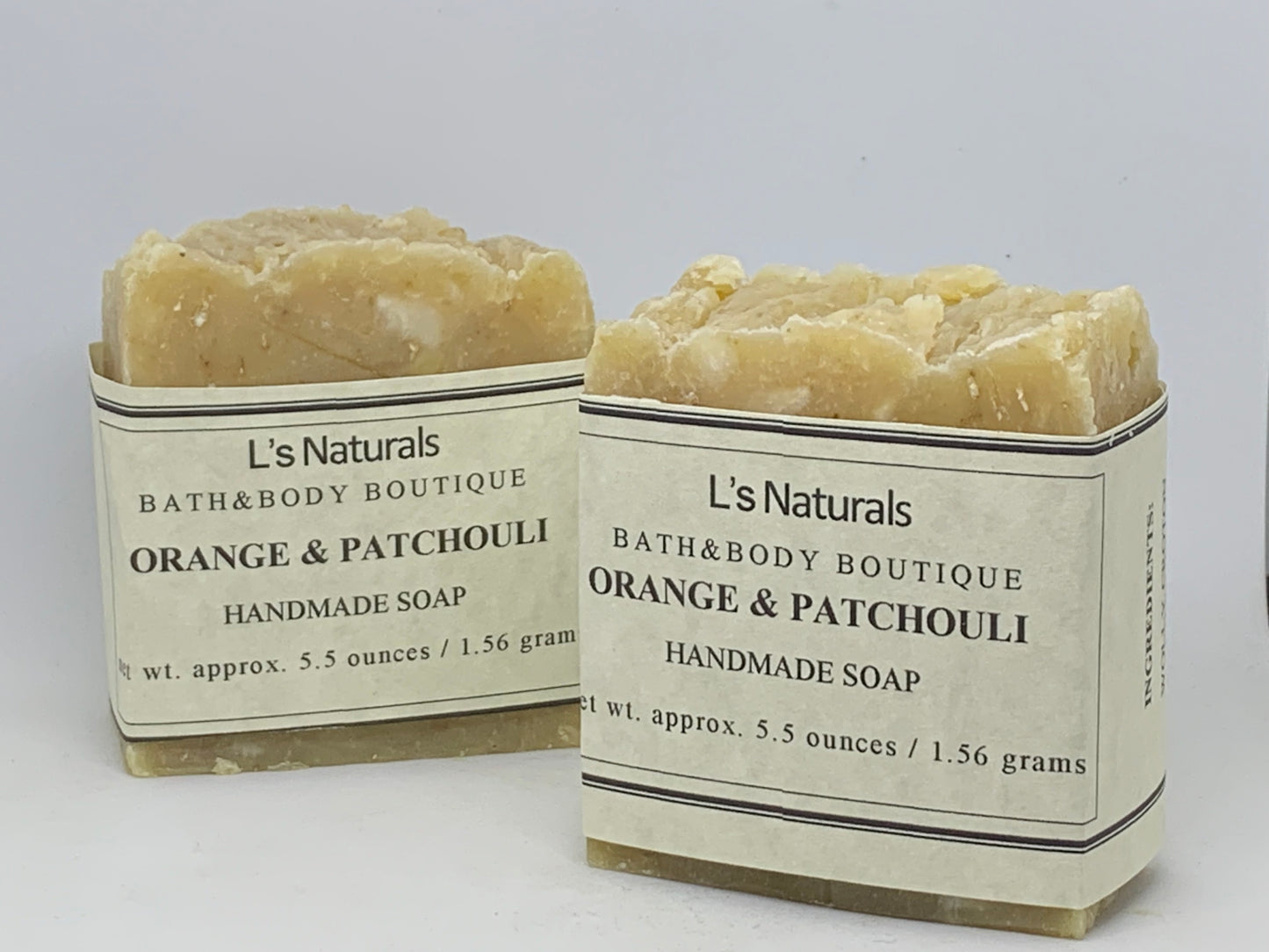 Orange and Patchouli Handmade Bar Soap