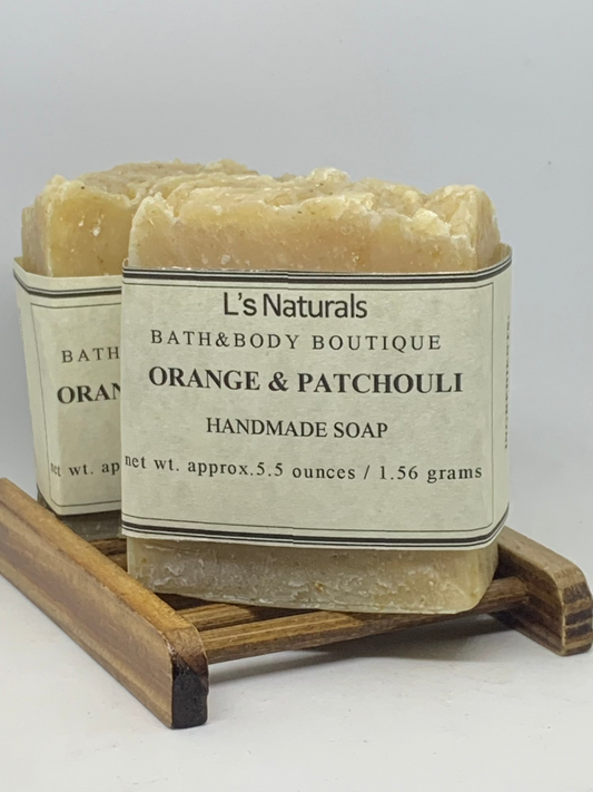 Orange and Patchouli Handmade Bar Soap