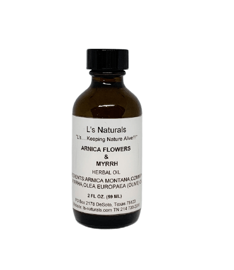 Arnica Oil + Infused Herbal Oil - L's Naturals | Bath and Body Boutique