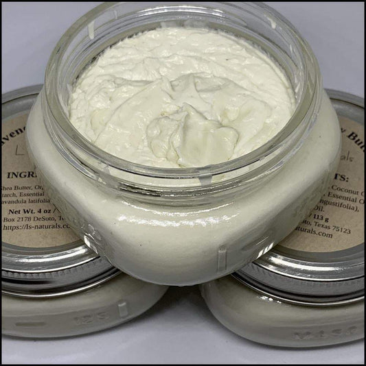 Lemongrass & Lavender Handmade Body Butter - L's Naturals | Bath & Body Boutique
