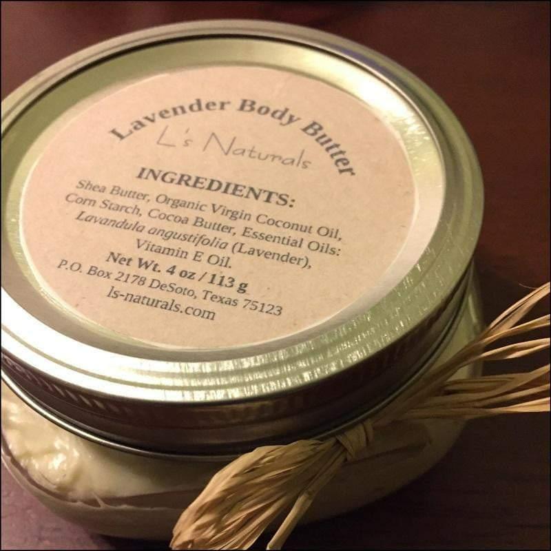 Lavender Body Butter (5.8 oz.) - L's Naturals | Bath & Body Boutique