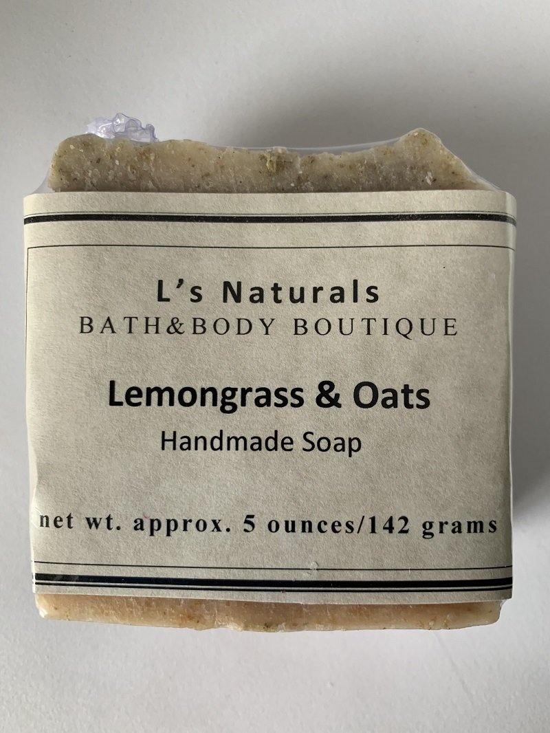 Lemongrass and Oats Handmade Soap - L's Naturals | Bath & Body Boutique