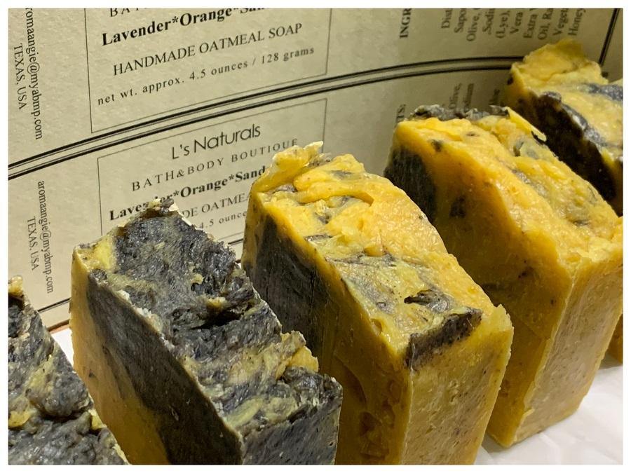 Lavender*Orange*Sandalwood Handmade Bar Soap - L's Naturals | Bath & Body Boutique