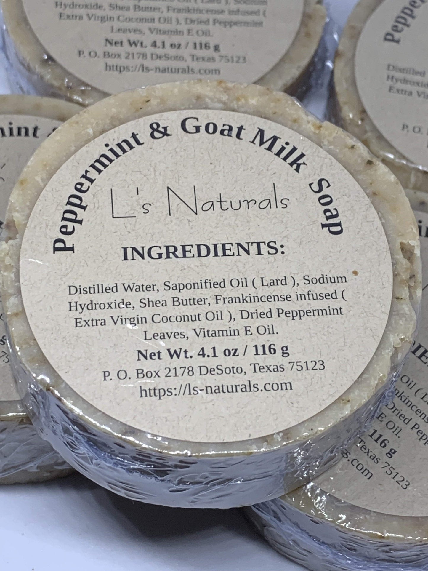 Peppermint Goat Milk Soap - L's Naturals | Bath & Body Boutique