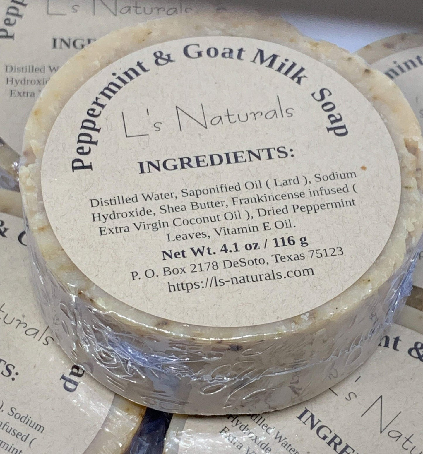 Peppermint Goat Milk Soap - L's Naturals | Bath & Body Boutique