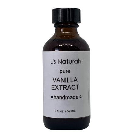 L's Handmade Vanilla Extract (2 oz) - L's Naturals | Bath and Body Boutique
