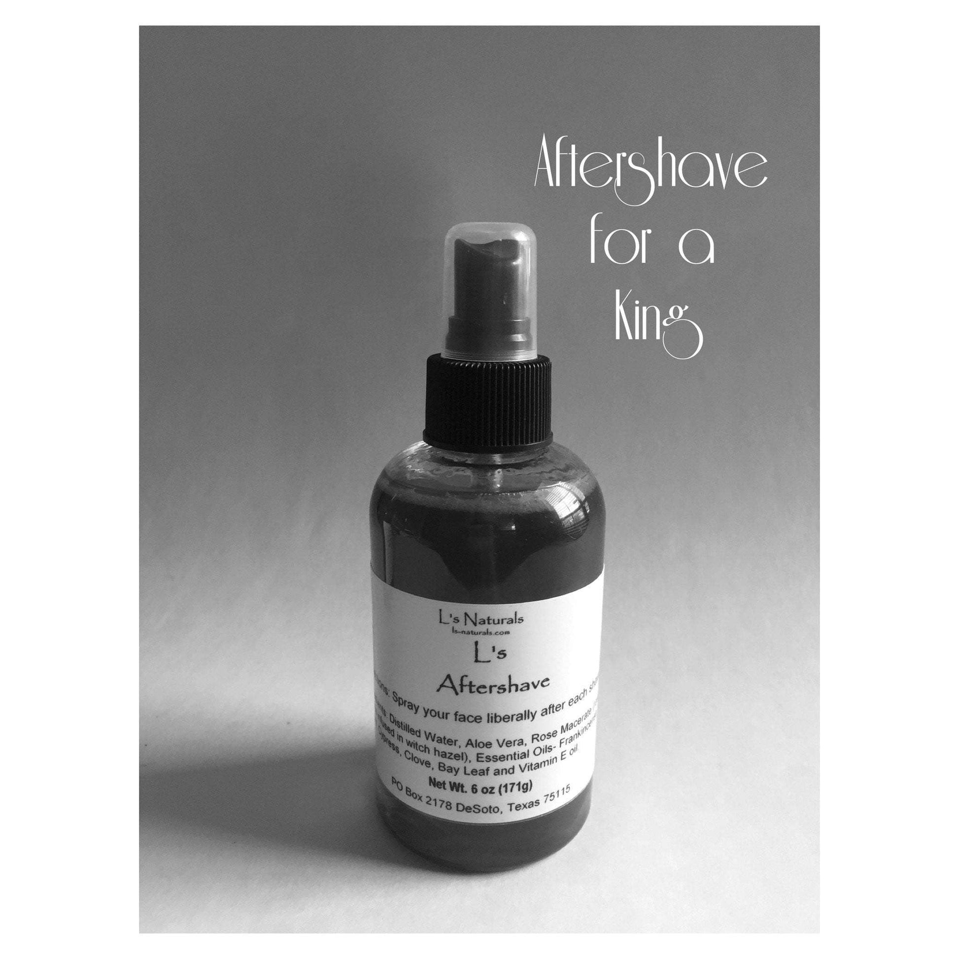 L's Aftershave w/ Aloe Vera(6 oz) - L's Naturals | Bath & Body Boutique