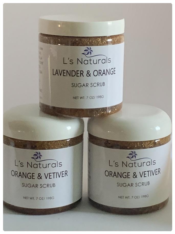 Orange and Vetiver Sugar Scrub - L's Naturals | Bath & Body Boutique