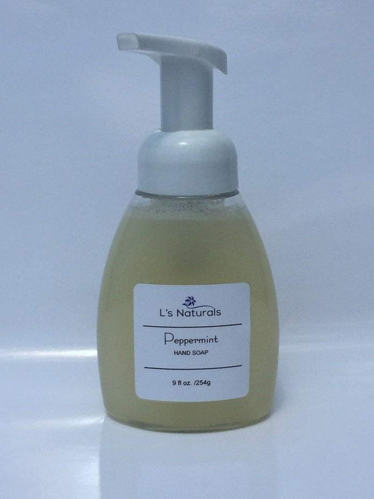 Peppermint Hand Soap (9 fl oz.) - L's Naturals | Bath & Body Boutique